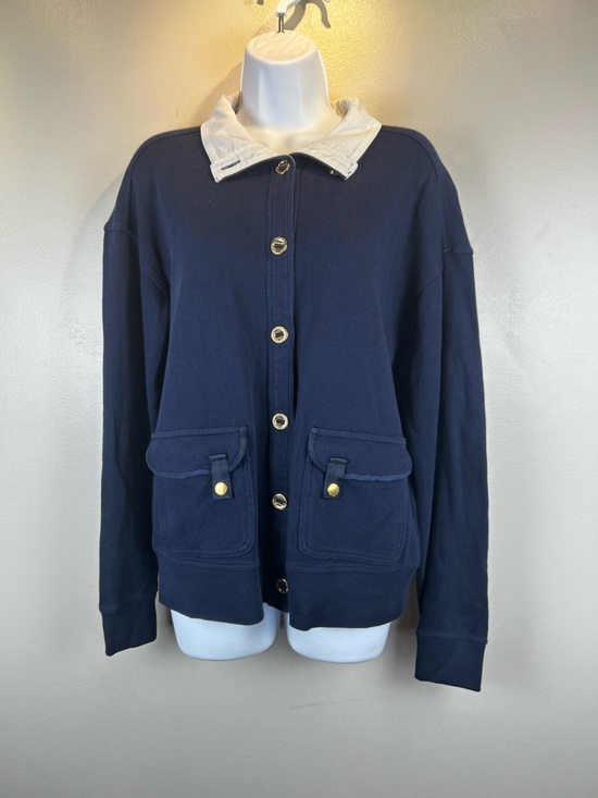 Lauren Ralph Lauren Jackets & Blazers - Lauren Ralph Lauren Cardigan Jacket Womens L Navy Blue Nautical Preppy Old Money